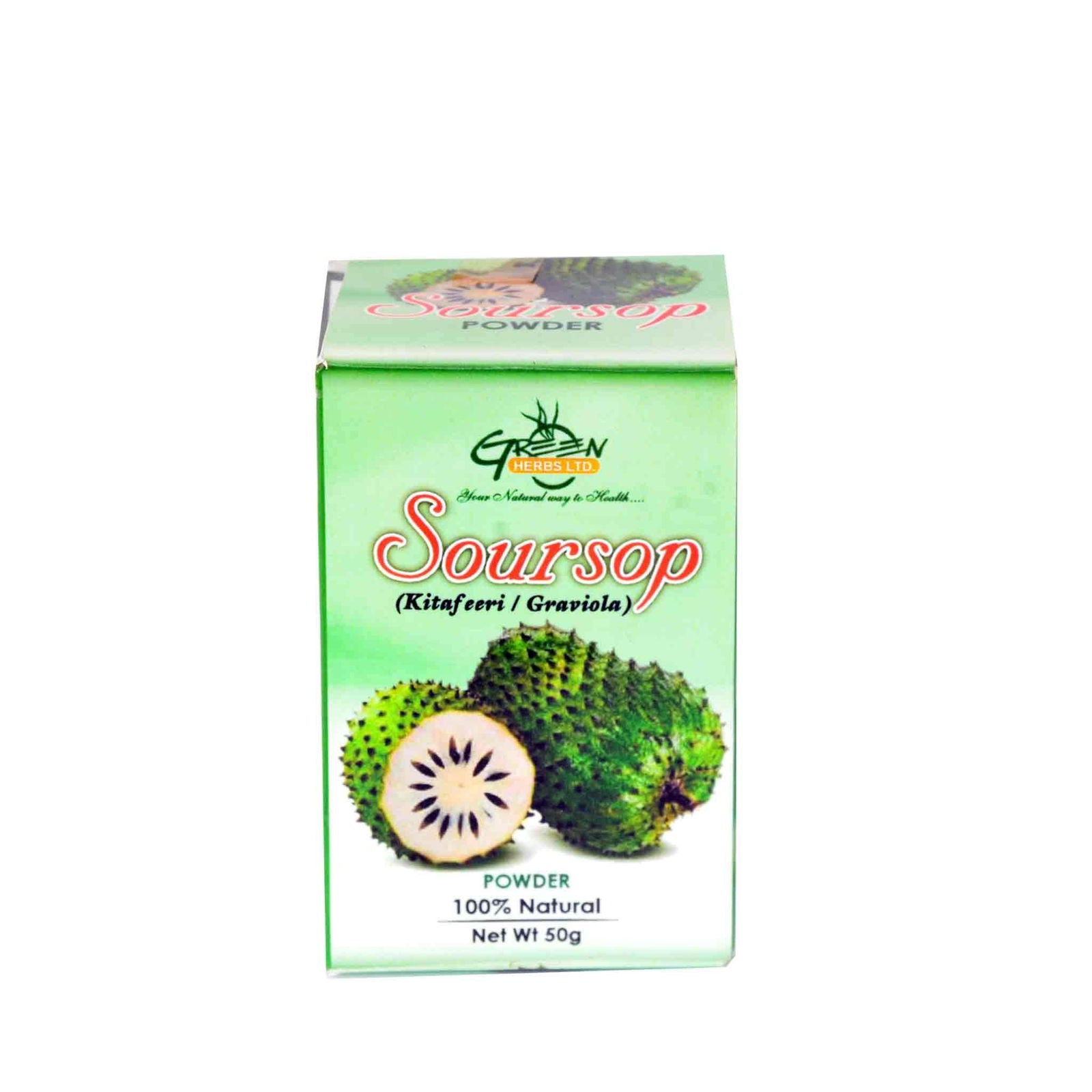 Green Herbs Soursop Fruit Powder 50g - Brivane