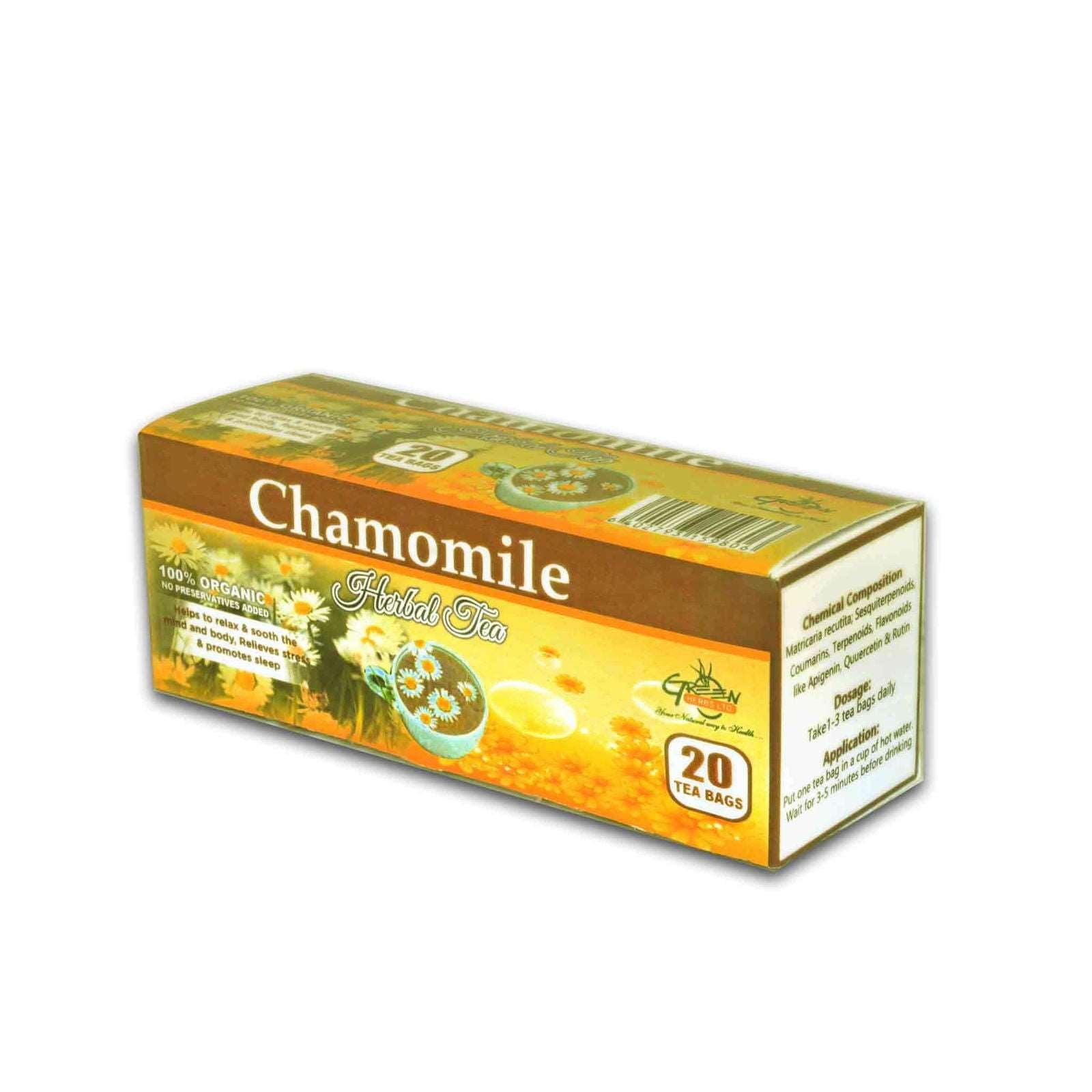 Green herbs chamomile tea - Brivane