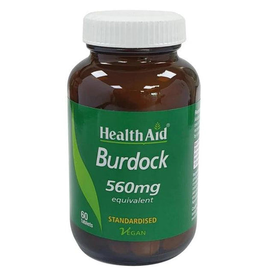 Health Aid Burdock 560mg Tablets - Brivane