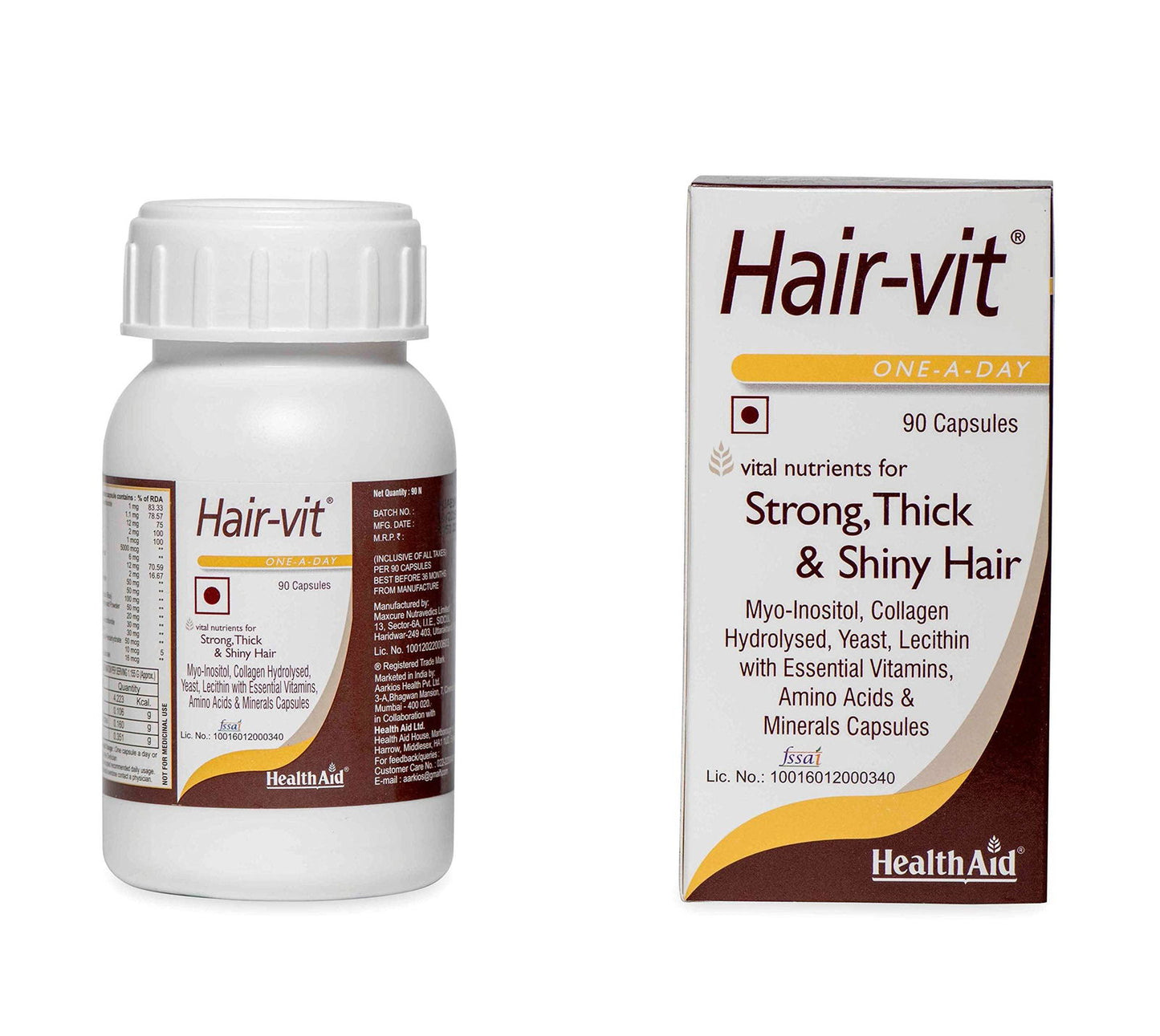 Health Aid Hair-Vit Capsules - Brivane