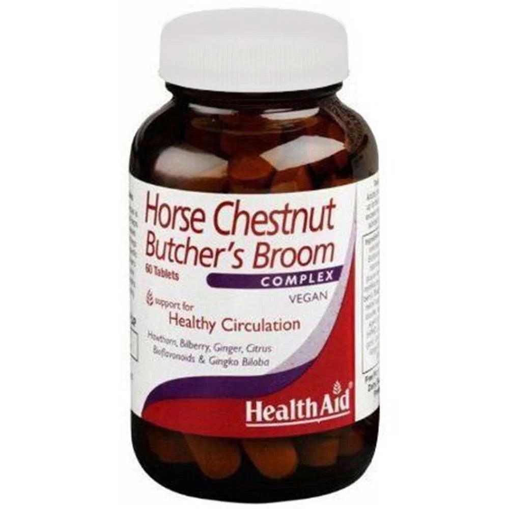 Health Aid Horse Chestnut Butchers Broom Complex Tablets - Brivane