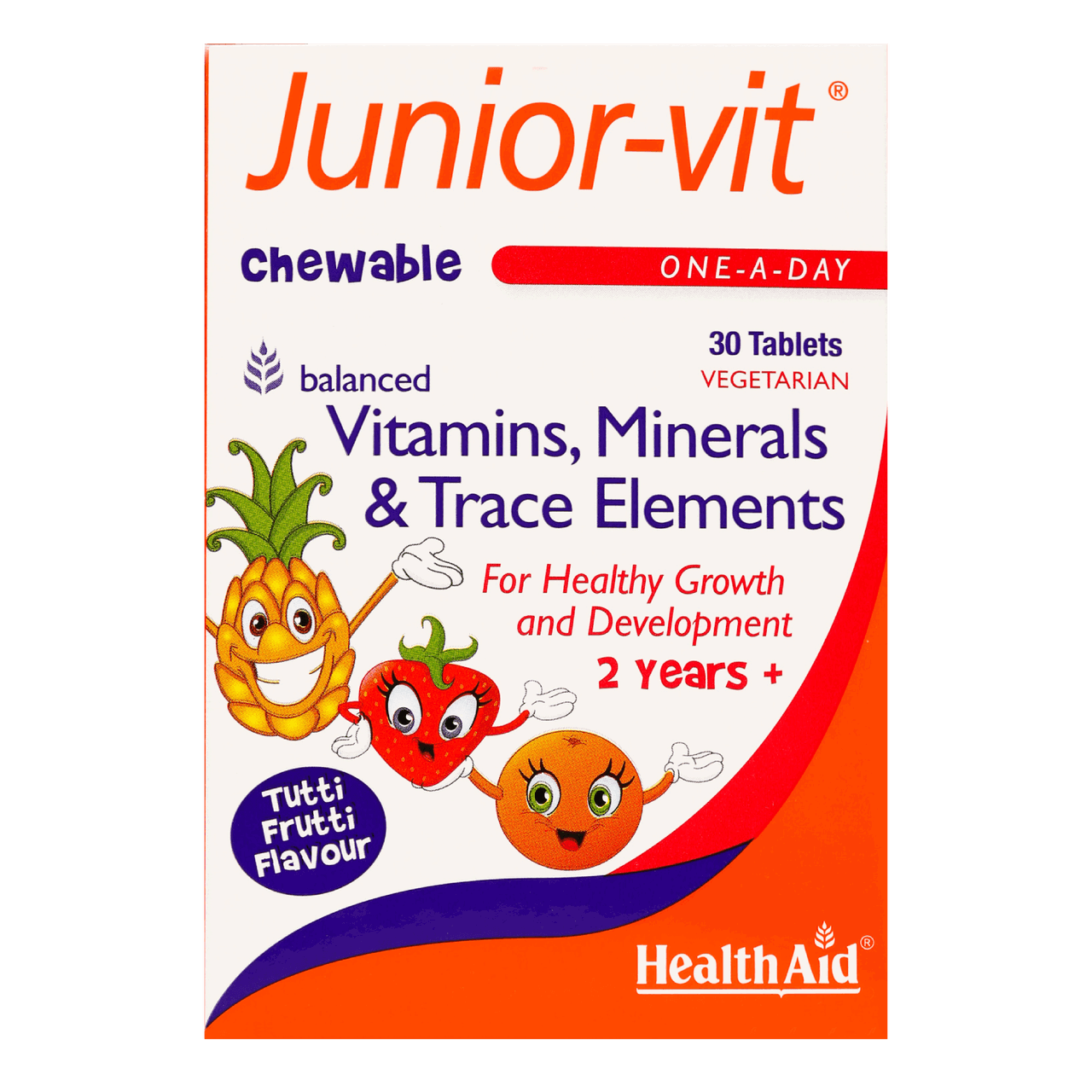 Health Aid Junior-Vit Chewable Tablets - Brivane