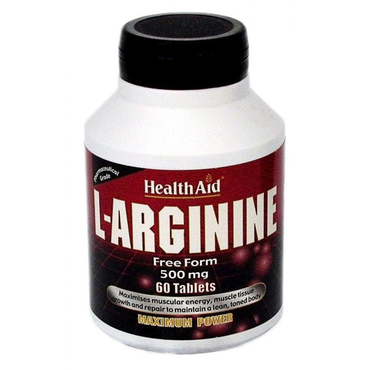 Health Aid L-Arginine 500mg Tablets - Brivane