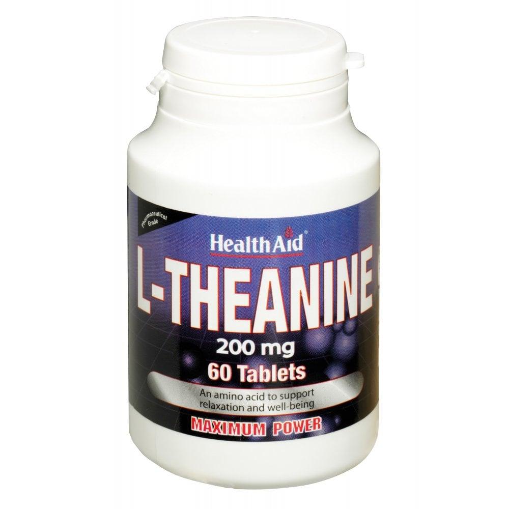 Health Aid L-Theanine 200mg Tablets - Brivane