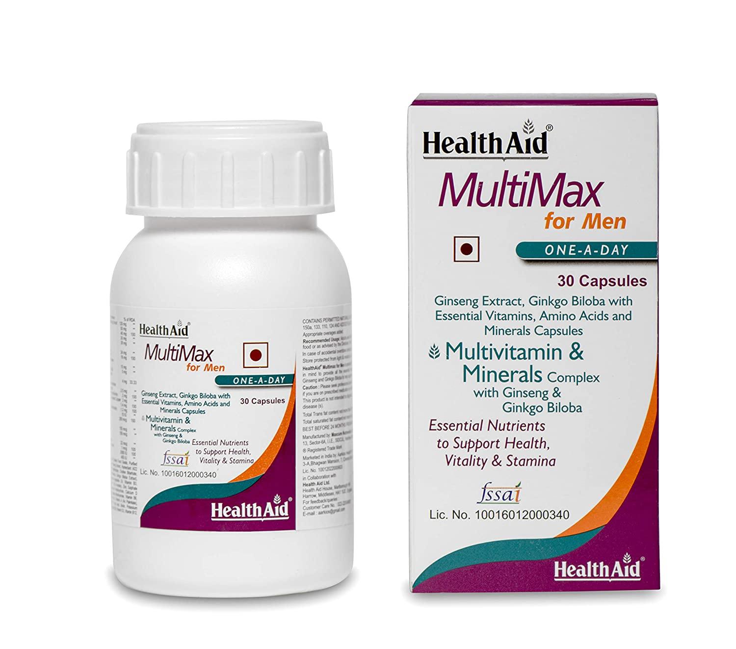 Health Aid MultiMax For Men Capsules - Brivane