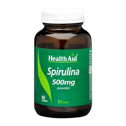 Health Aid Spirulina 500mg Tablets - Brivane