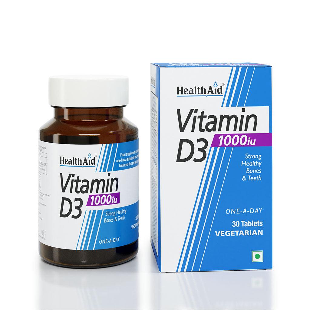 Health Aid Vitamin D3 1000iu Tablets - Brivane