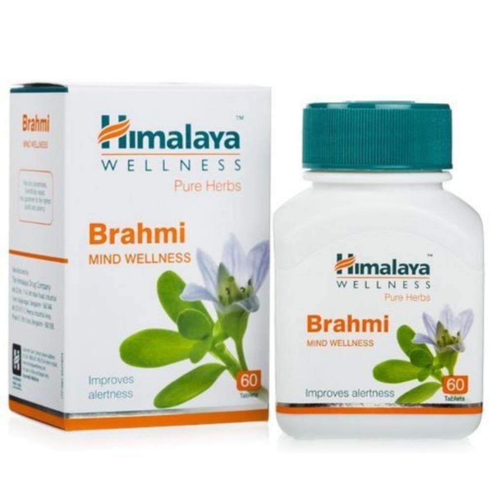 Himalaya Brahmi Mind Wellness Tablets | Improves Alertness - 60 Tablets - Brivane