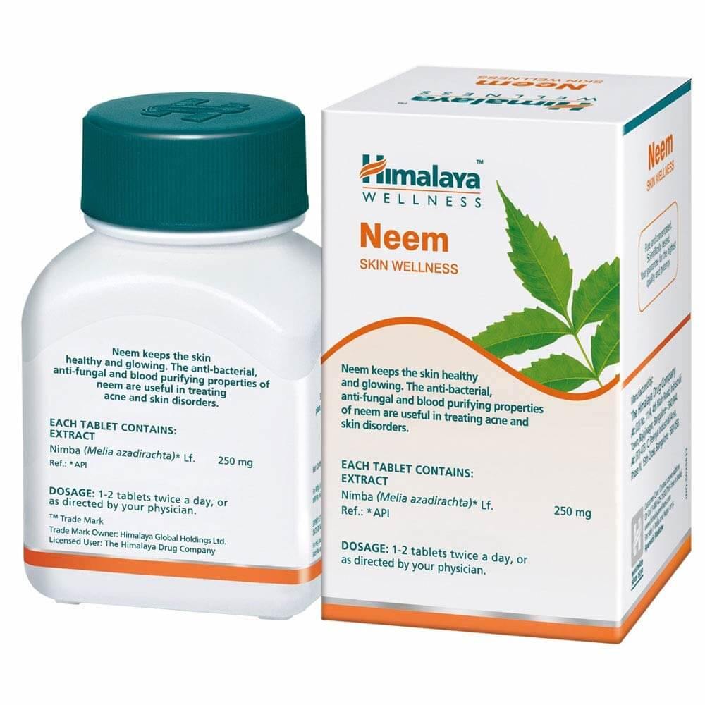 Himalaya Neem Skin Wellness Tablets | Controls Acne Naturally - 60 Tablets - Brivane