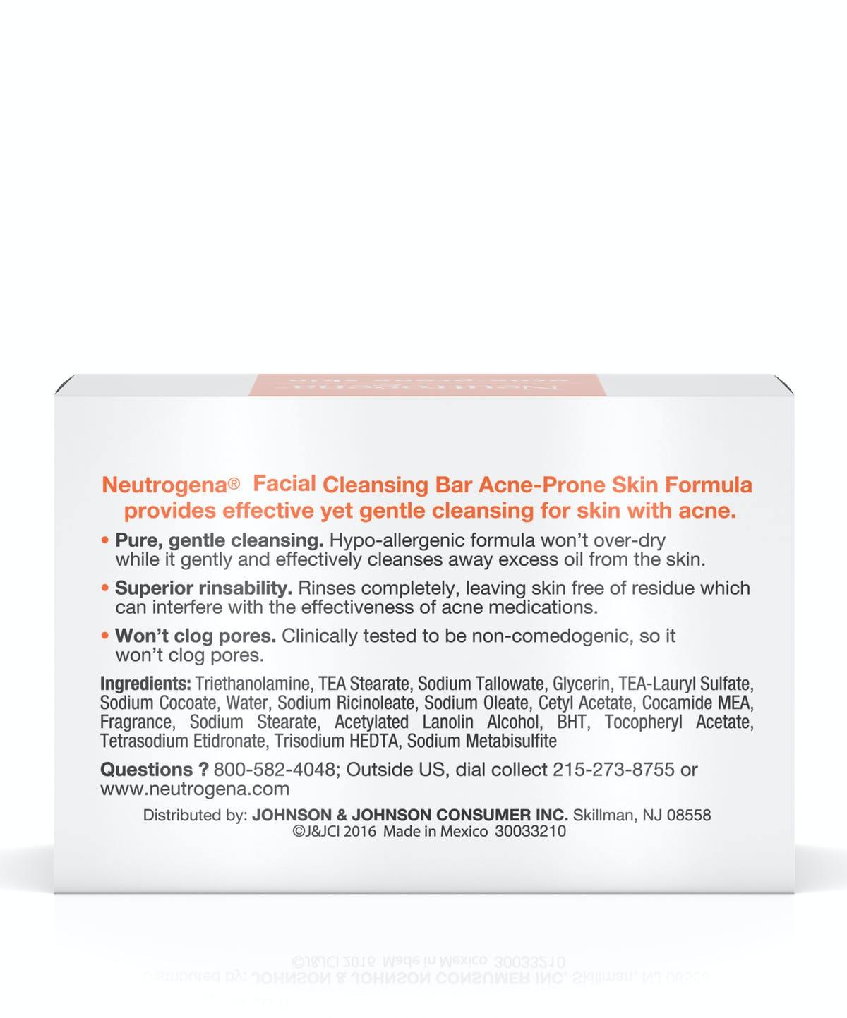 Neutrogena Transparent Facial Bar Acne Prone Skin - Brivane