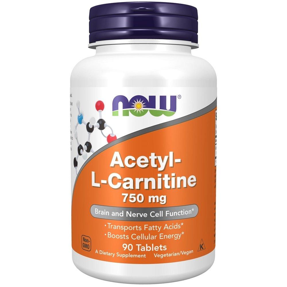 Now Acetyl-L-Carnitine 750mg Tablet - Brivane