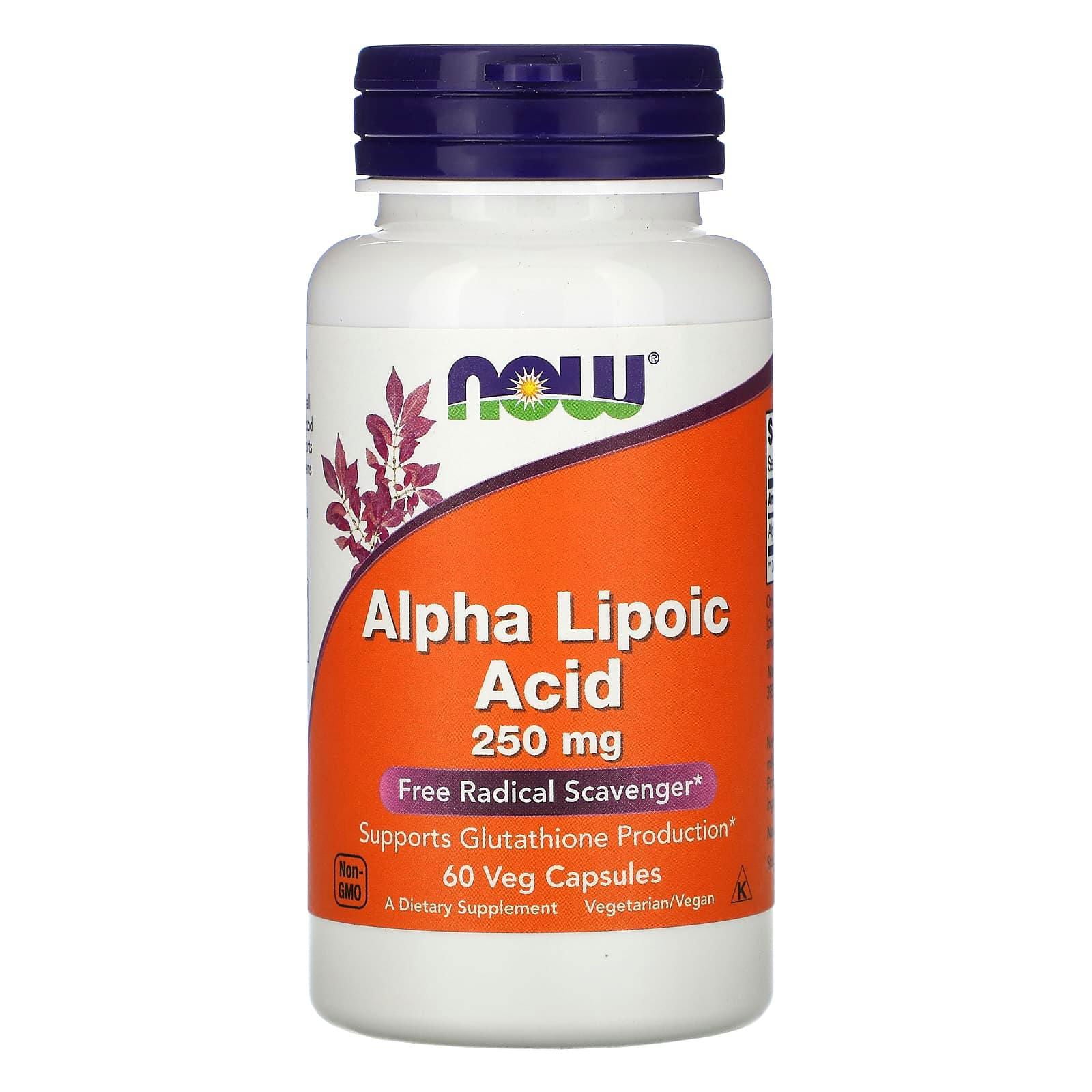 Now Alpha Lipoic Acid 250mg Veg Capsules - Brivane