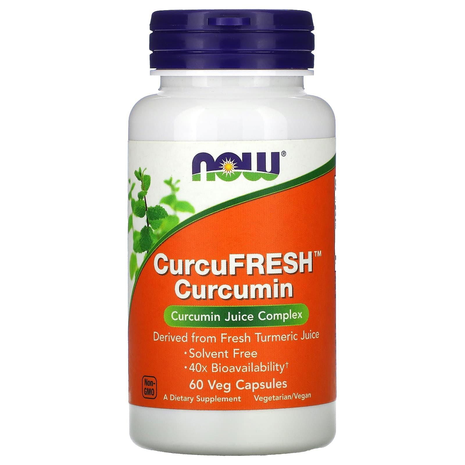 Now CurcuFresh Curcumin Veg Capsules - Brivane