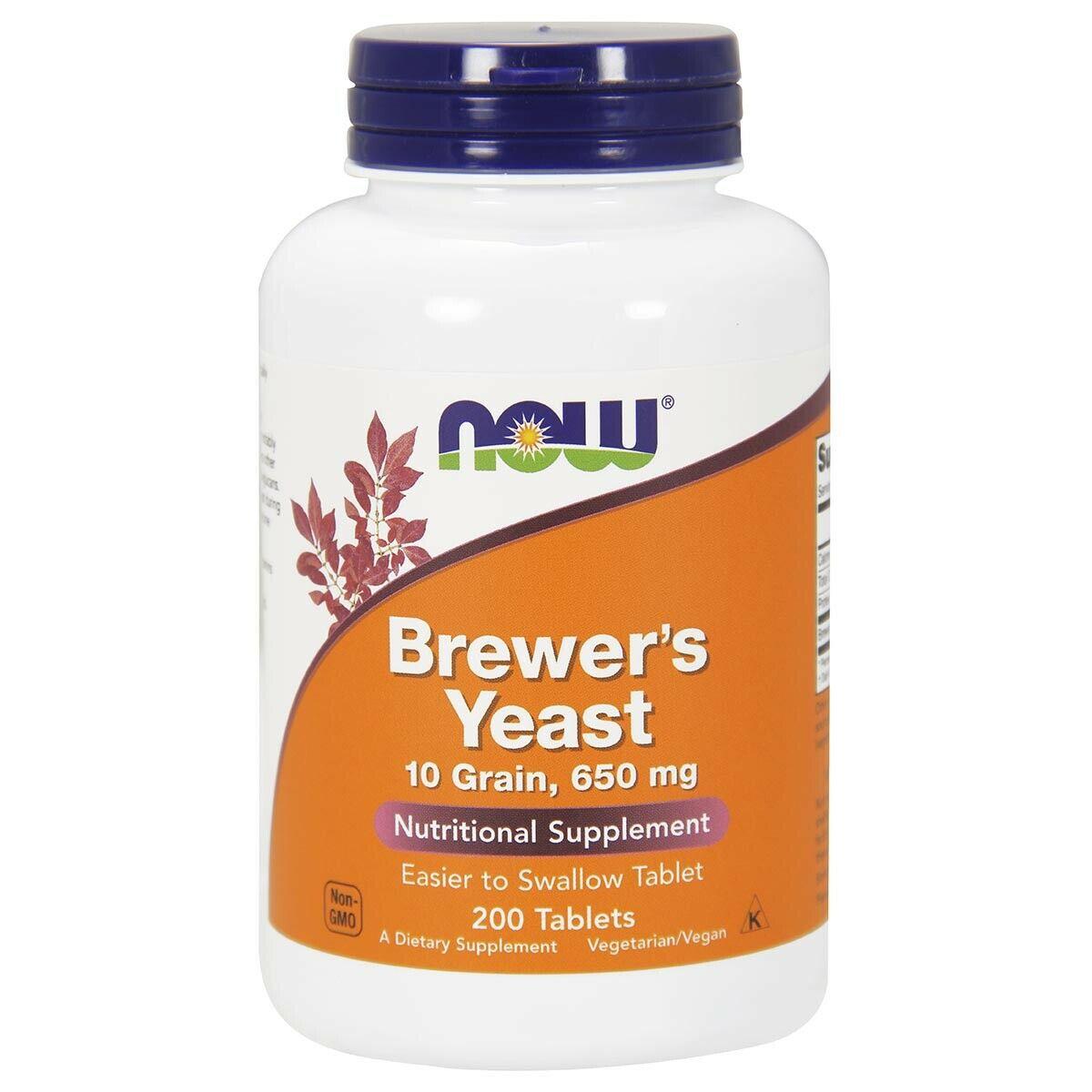 Now Foods Brewer's Yeast 650 mg 200 Tabs - Brivane