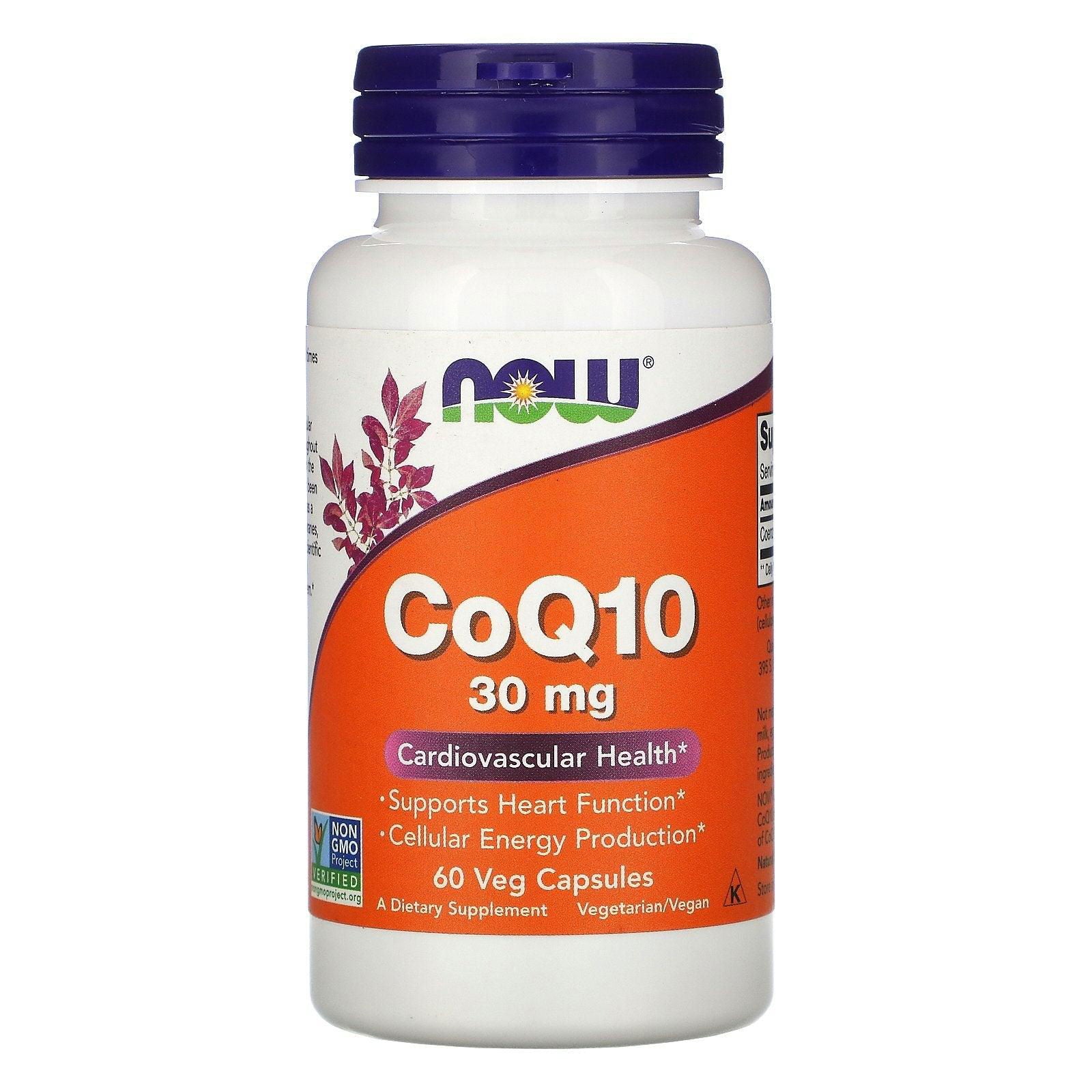 Now Foods CoQ10 30mg Veg Capsules - Brivane