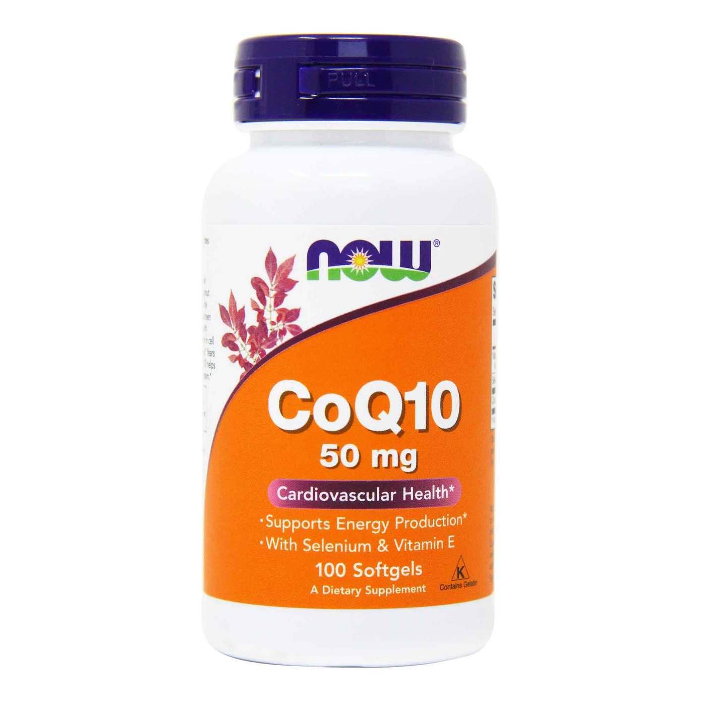 Now Foods CoQ10 50mg Softgels - Brivane