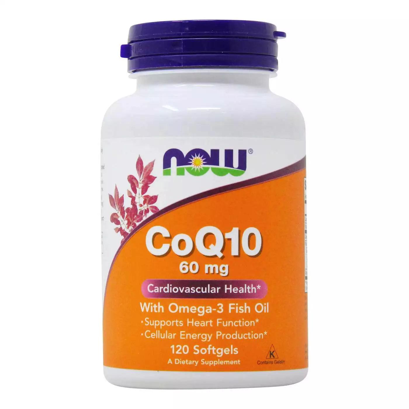 Now Foods CoQ10 60mg Softgels - Brivane