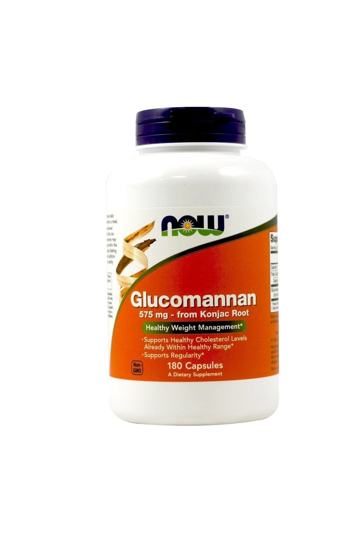 Now Foods Glucomannan 575mg Capsules - Brivane