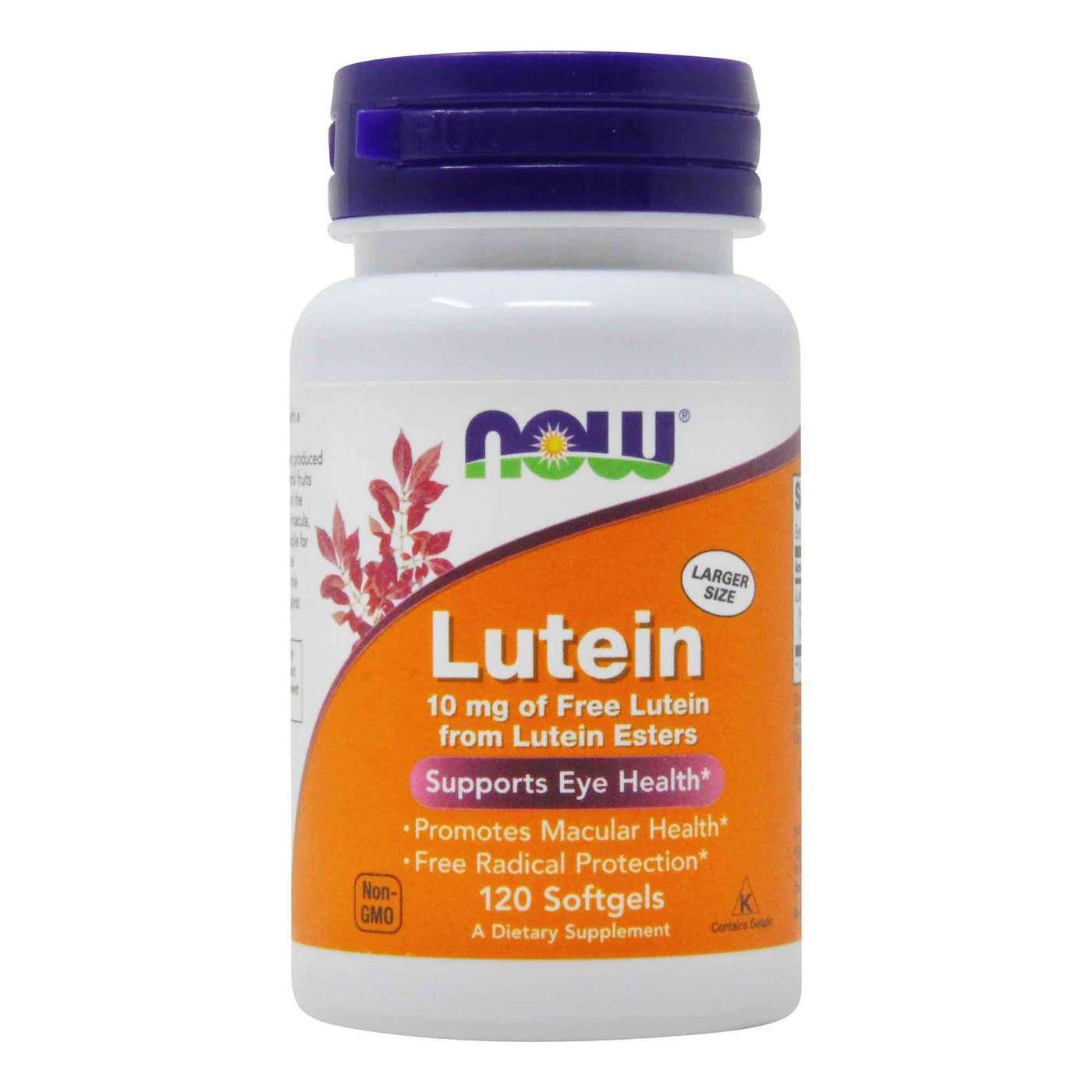 Now Foods Lutein 10mg Softgels - Brivane