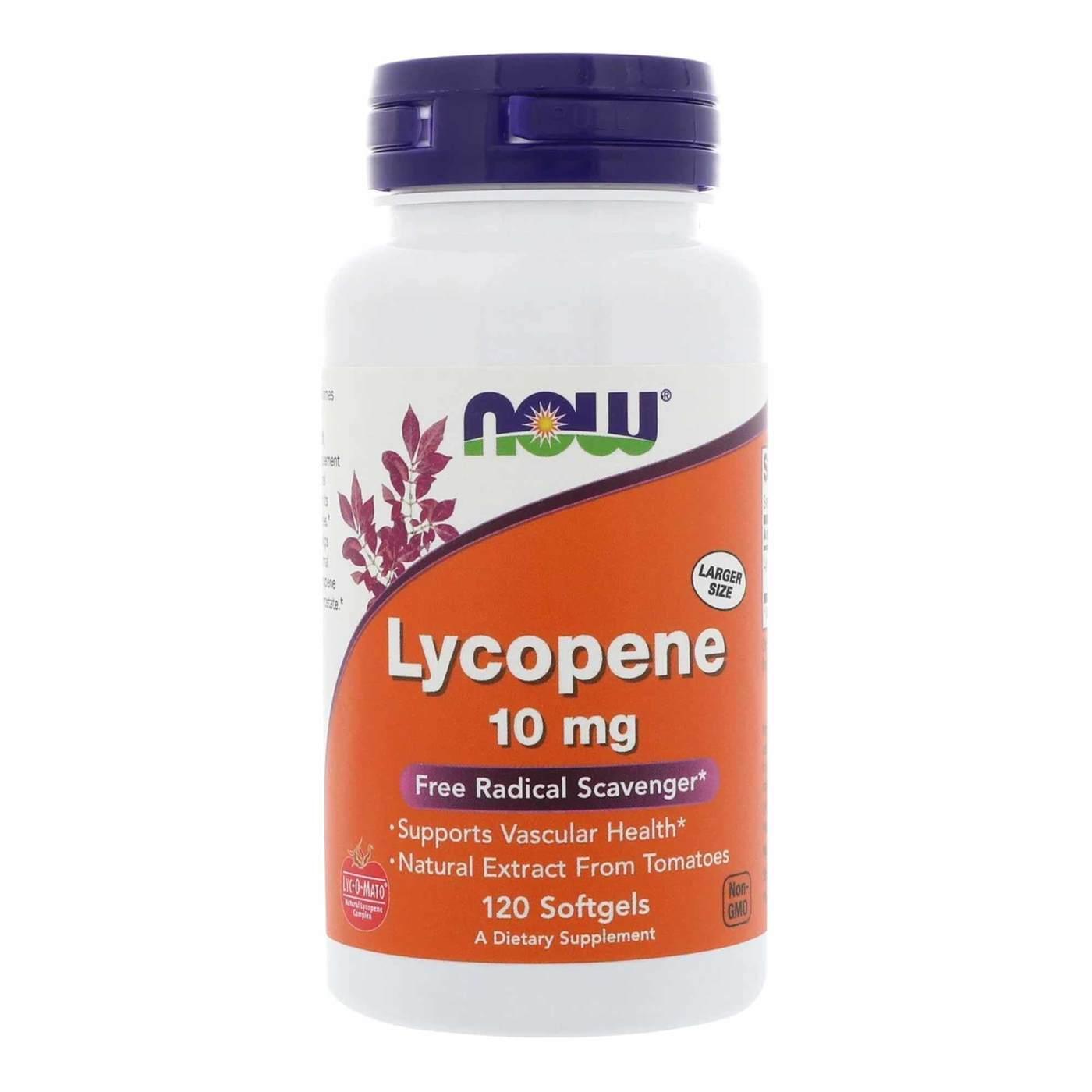 Now Foods Lycopene 10mg Softgels - Brivane