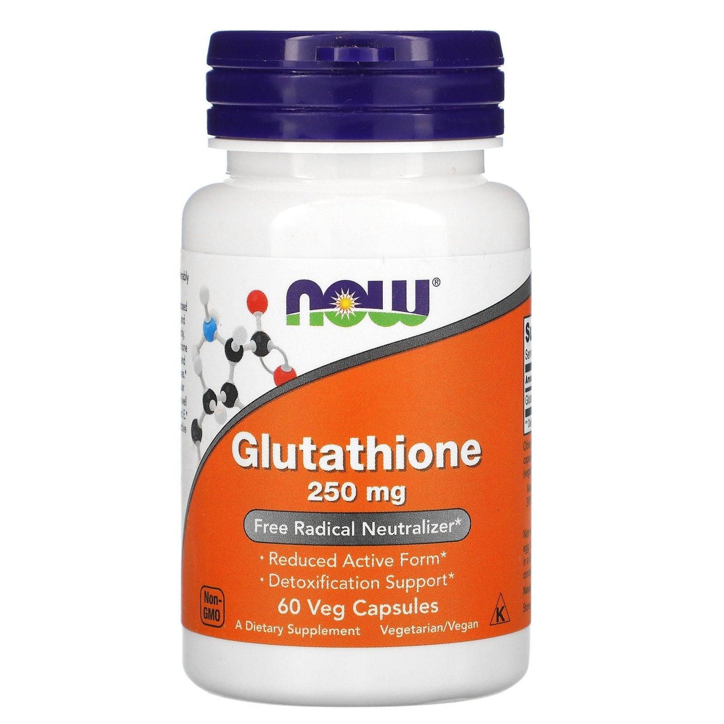 Now Glutathione 250 mg Veg Capsules By Now Foods - Brivane