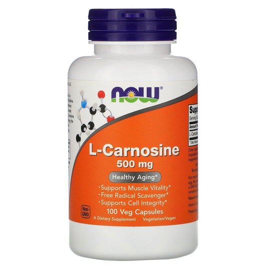 Now L-Carnosine 500mg Veg Capsules - Brivane