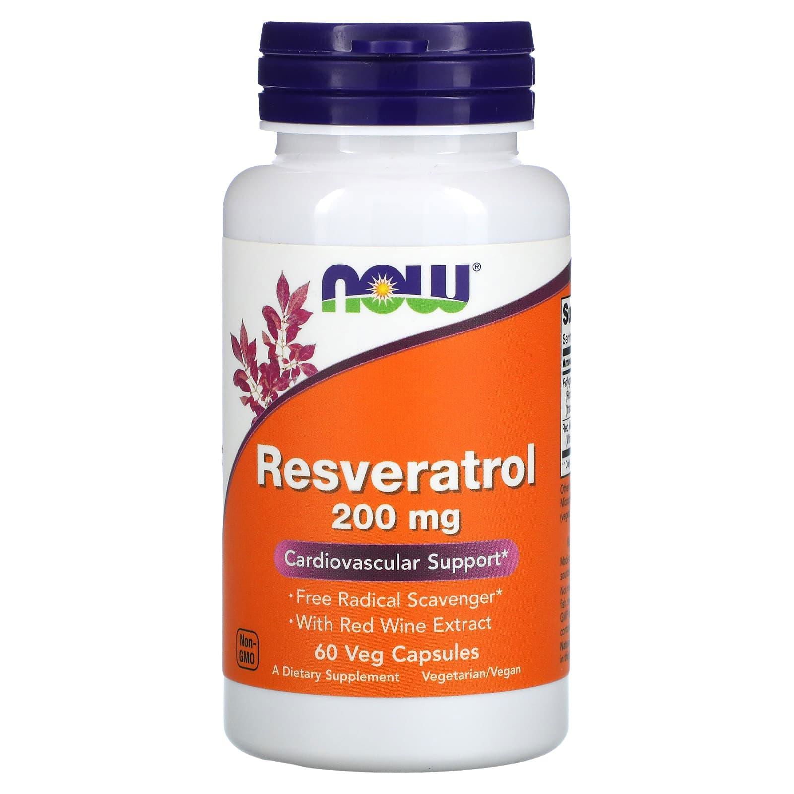 Now Resveratrol 200mg Veg Capsules - Brivane