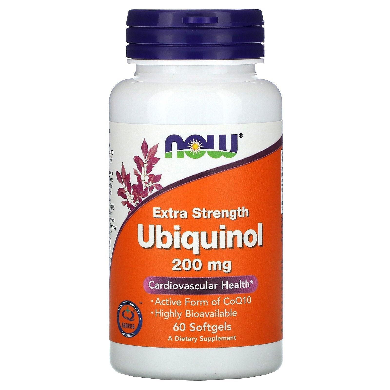 Now Ubiquinol Extra Strength 200mg Softgels - Brivane