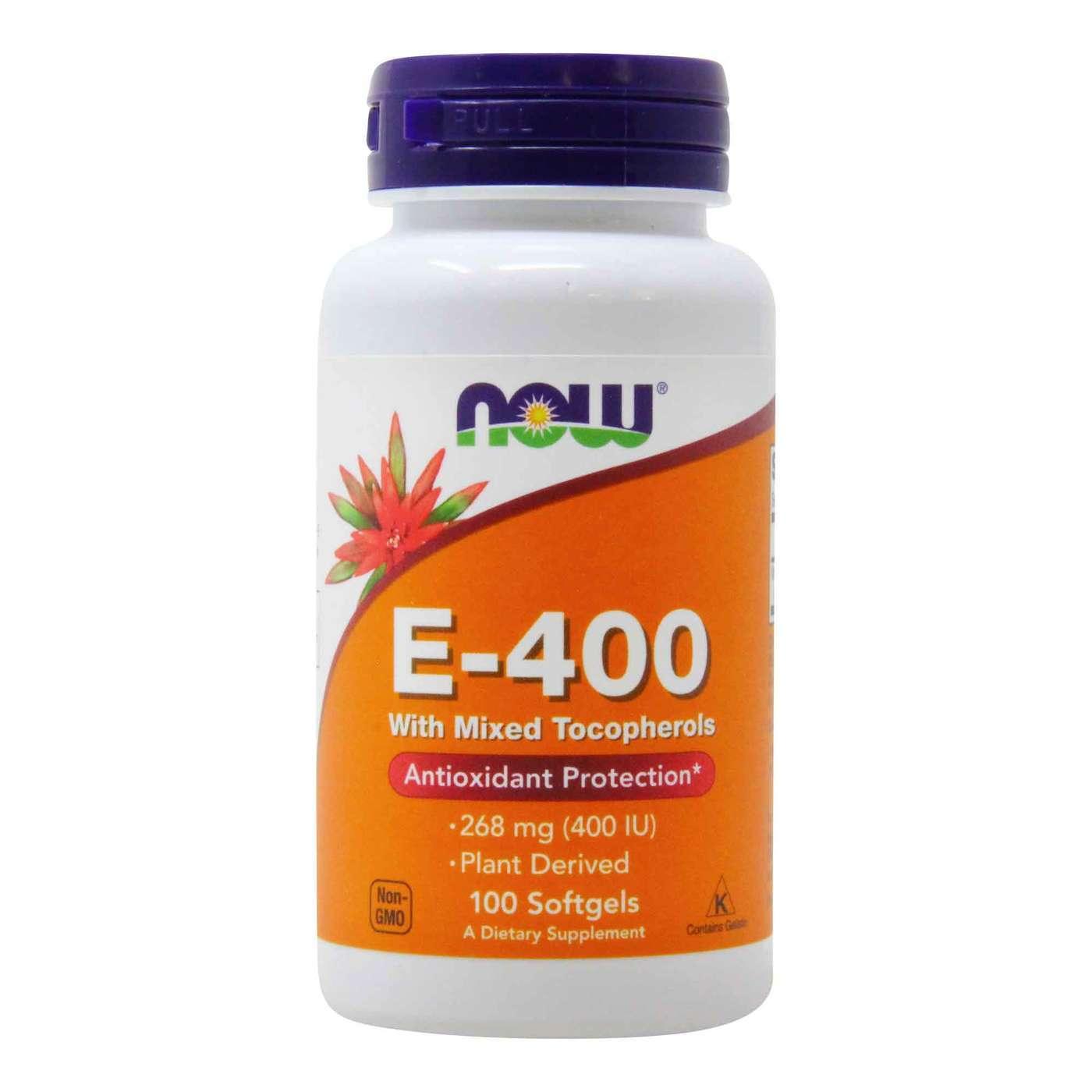 Now Vitamin E-400 With Mixed Tocopherol Softgel - Brivane