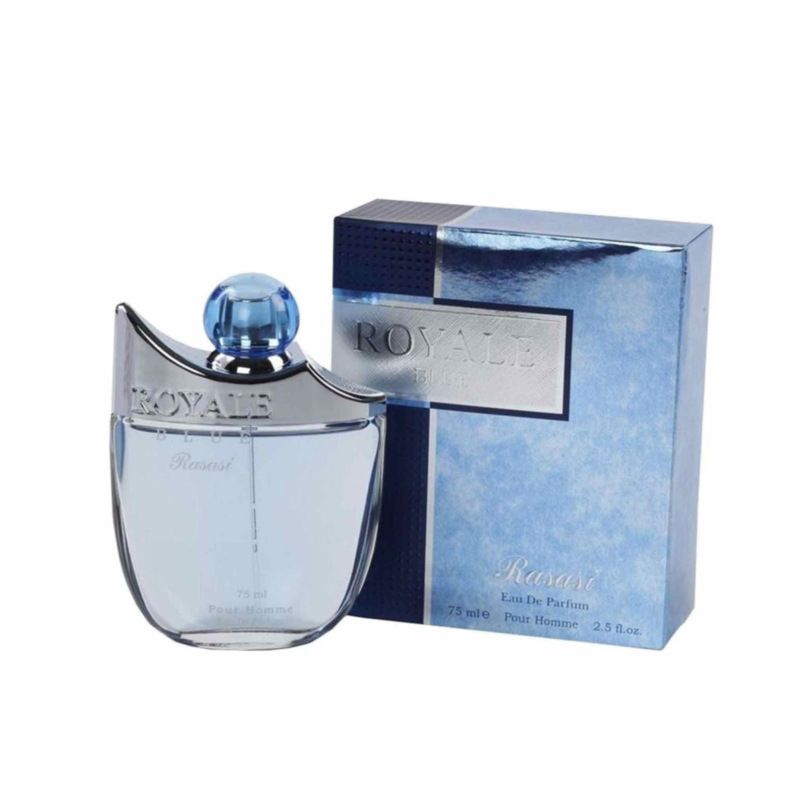 Rasasi Royale Blue Perfume For Men | Eau De Parfum 75 ML (2.5 Oz) - Brivane