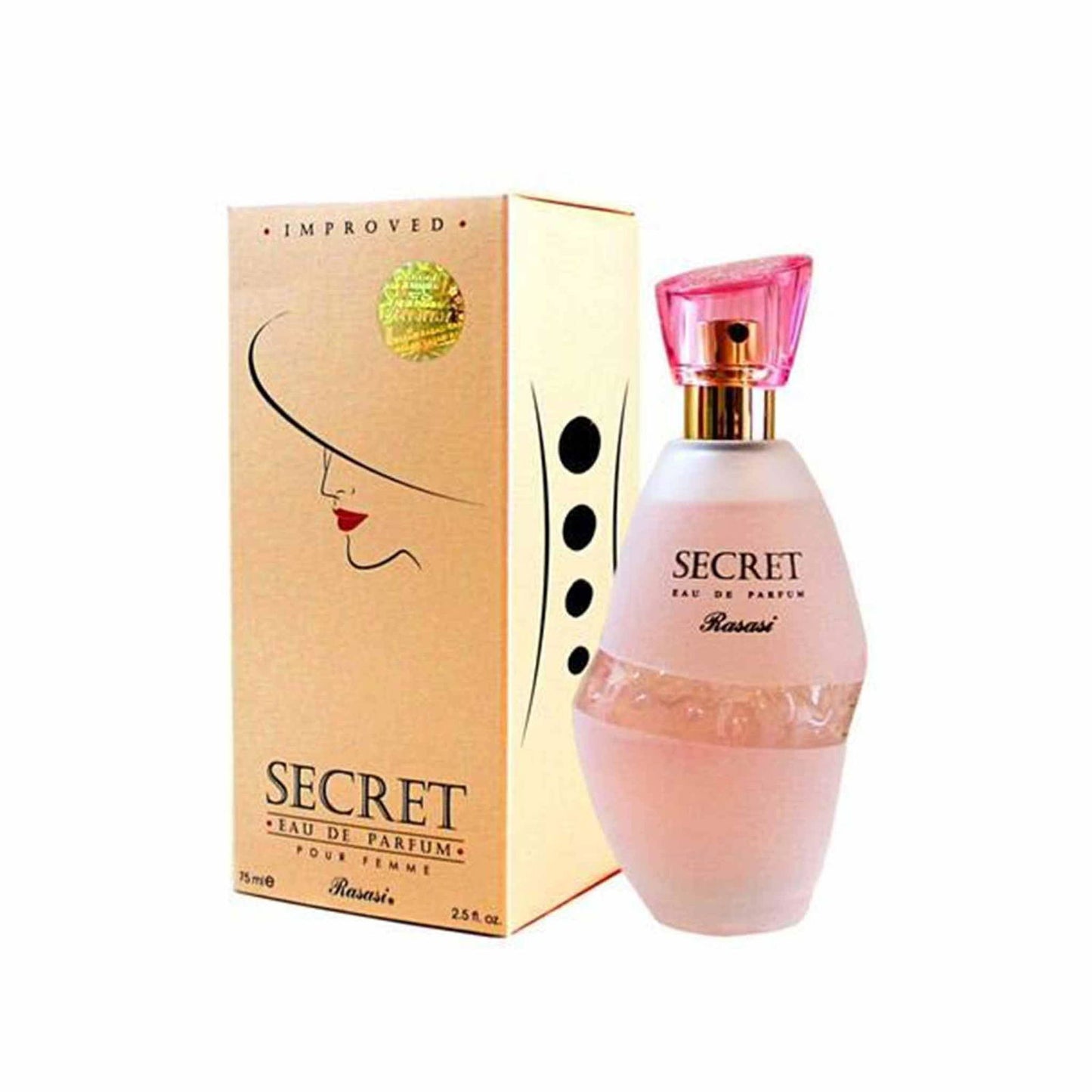 Rasasi Secret Perfume For Woman EDP - Eau De Parfum 75 ML (2.5 oz) | Expression of Love - Brivane