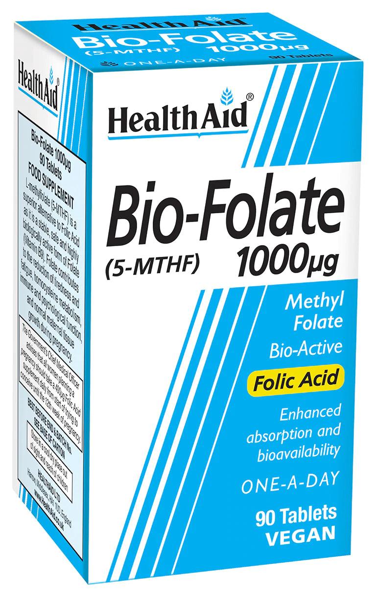 Health Aid Bio Folate 1000ug Tablets
